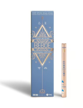 Buy Beboe Downtime Vape Pen UK online — a fast-acting indica vape pen with Bisabolol, Myrcene, and Linalool terpenes delivering floral berry flavor and deep, serene calm in under 60 seconds. Perfect for bedtime and evening wind-downs. Discreet UK delivery guaranteed.