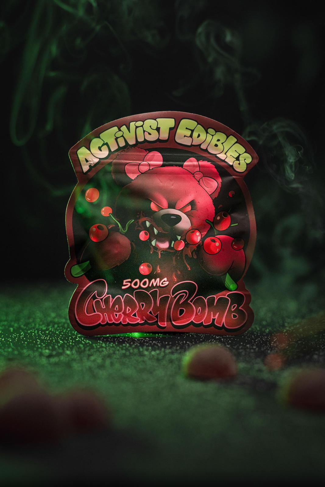Activist Edibles Cherry Bomb Gummies 500mg