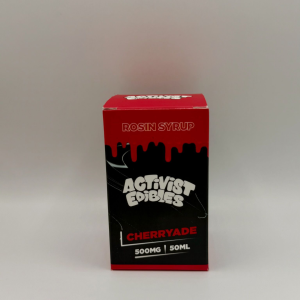 Activist Edibles Cherryade Rosin Drinks 500mg | 50ml Solventless Rosin Syrup