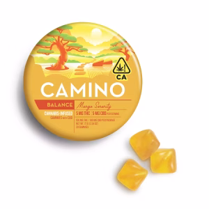 Camino Balance Mango Serenity THC:CBD 1:1 Gummies 100mg