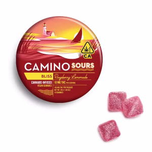 Camino Bliss Raspberry Lemonade Sours Gummies 100mg