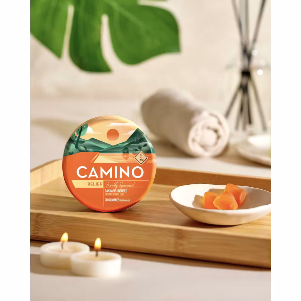Camino Relief Freshly Squeezed THC:CBG 1:2 Gummies 100mg