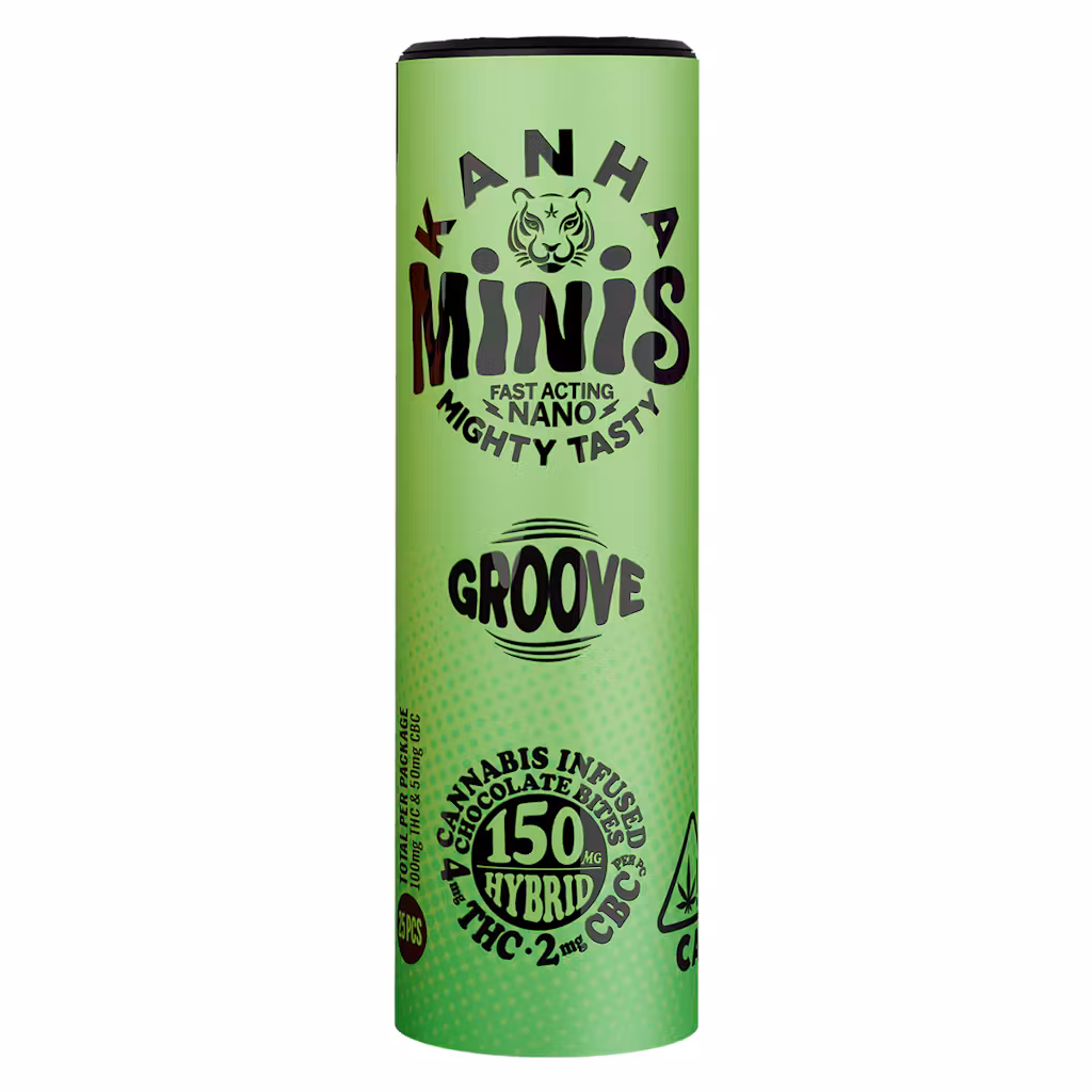 KANHA Minis | GROOVE | 2:1 THC:CBC Chocolates | 100mg | 25ct | 4mg/ea