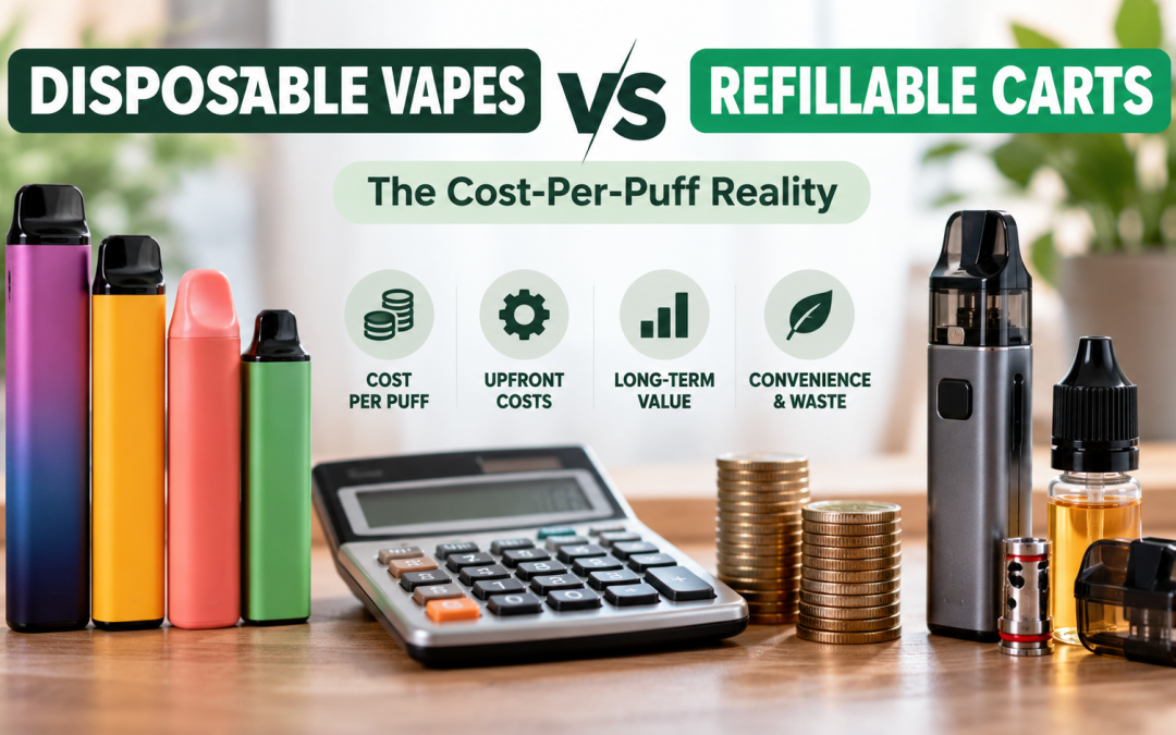 Disposable Vapes vs Refillable Carts: The Cost-Per-Puff Reality